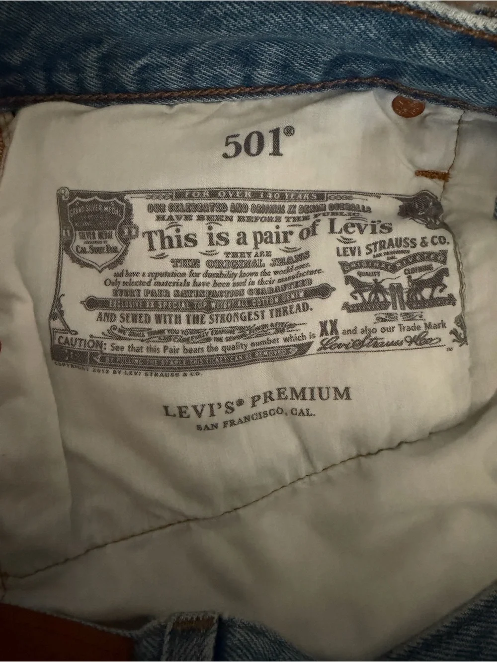 Levi's 501 High-Waisted Denim Short - Dottie Blues W32